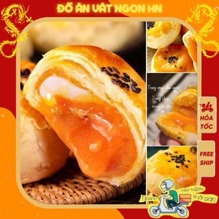 1kg bánh trứng chảy ngàn lớp nhân trứng muối tan chảy, bánh trứng chảy đài loan, đồ ăn vặt nội địa