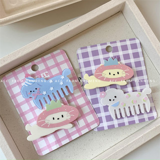 Mùa Hè Dễ Thương Phát Hiện Hoa Cún Con Lược Acrylic Tóc Cô Gái Ngọt Ngào Nổ Bên Kẹp Mũ Đội Đầu