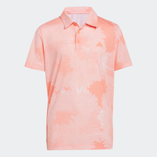 Adidas đánh gôn áo polo lưới in hoa trẻ em trái cam hs7409