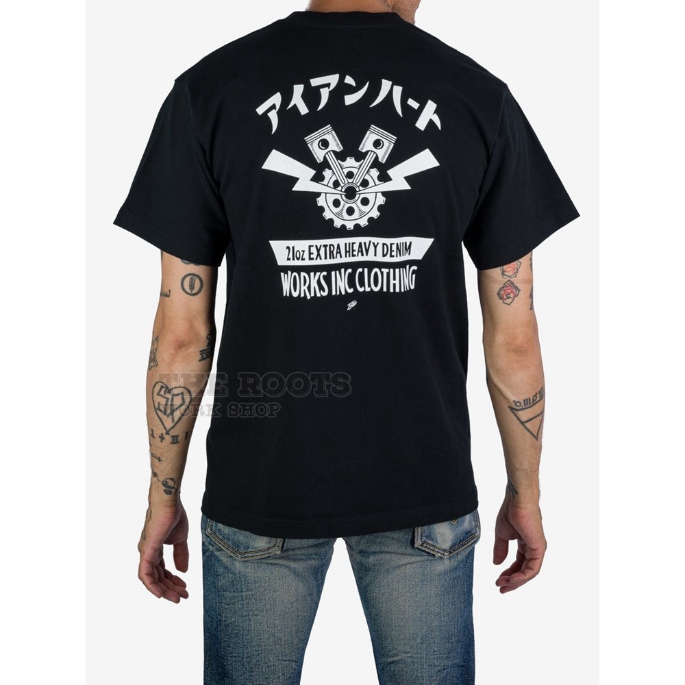 IRON Heart Áo Thun Nam Tay Ngắn Cổ Tròn Mới 2023