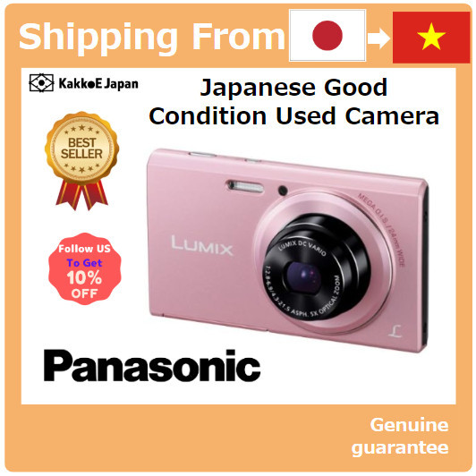[Máy Ảnh Cũ Nhật Bản] Máy Ảnh Kỹ Thuật Số Panasonic Lumix FH10 Quang 5x Hồng DMC-FH10-P [Japan Used Camera] Panasonic Di
