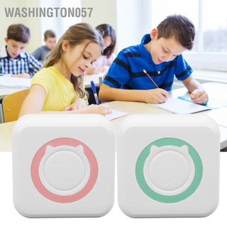 Washington057 Máy In Ảnh Di Động Ứng Dụng Điều Khiển Inkless Đen Trắng Nhãn Hình Mã Vạch Tích Hợp Pin