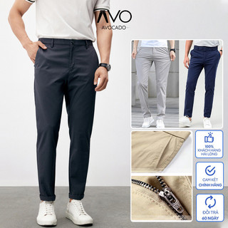 Quần Kaki dài Nam Chất Đẹp Dáng Âu Co Dãn Slimfit màu đen xanh dáng ôm gọn big size 28-36, đứng form cao cấp Avocado đẹp