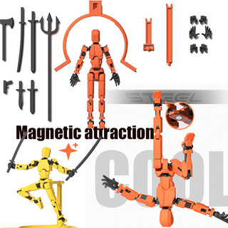  Nam Châm May Mắn 13 Nhân Vật Hành Động In 3D Di Động Khớp Từ Tính Thu Hút Dummy 13 Nhân Vật Hành Động T13 Mô Hình Lắp Ráp Đồ Chơi Trẻ Em Quà Tặng 