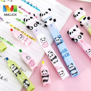 Mmluck Panda Highlighter Pen, Bút Huỳnh Quang Dễ Thương Sáng Tạo, 3 Trong 1 Nối 3 Lớp Đa Năng Nhiều Màu Sắc Tự Làm Màu Bút Sổ Cái Trường Văn Phòng
