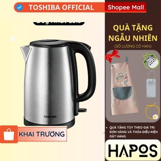 (Quà) Cột tóc dễ thương kiểu dáng Hàn Quốc, Ấm đun siêu tốc Toshiba KT-17SH2NV 1.7L, 2200W Chính hãng