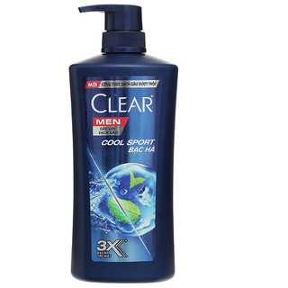 Dầu gội clear men cool sport bạc hà mát lạnh 630g
