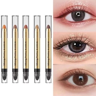 Phấn mắt hai đầu Mking Pretty Pearlescent với bút tằm cho vẻ đẹp và lấp lánh