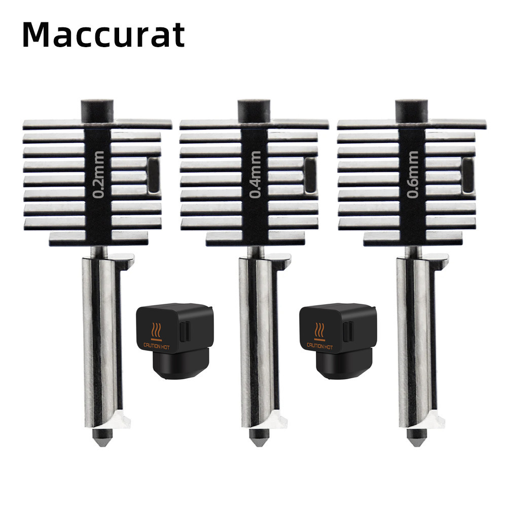 Bộ Hotend mini Bambu Lab A1 với vòi phun thép cứng 0,2 / 0,4 / 0,6 / 0,8mm cho phòng thí nghiệm A1 T