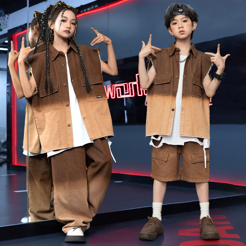 3-14 Tuổi Áo Hiphop Bé Gái Đồ Nhảy Cho Bé Gái Quần Hiphop Bé Gái Đồ Nhảy Hiphop Cho Bé Gái Đồ Hip Ho