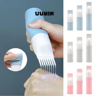  UUMIR Chai cọ nhuộm tóc Chai silicon có thể đổ lại 38   60   80ml Làm tóc bằng lược Dụng cụ trang điểm Hộp đựng dầu gội 