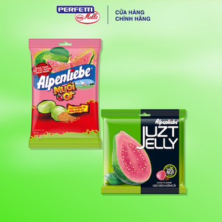 Combo Kẹo Juzt Jelly Vị Ổi và Kẹo Alpenliebe Hương Ổi Nhân Muối Ớt