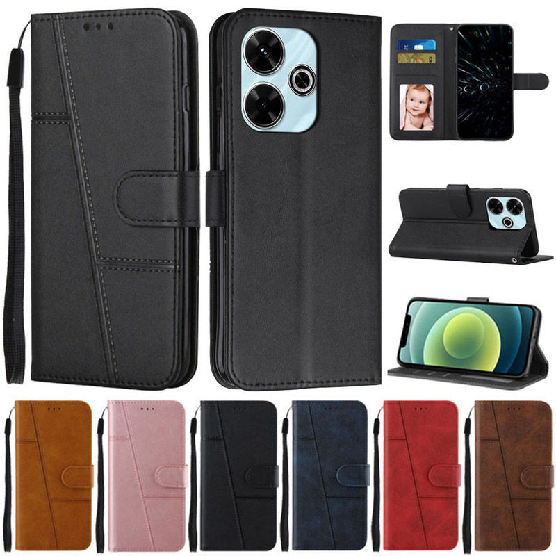 Dành Cho Xiaomi Redmi 13 Ốp Lưng Ví Lật Sách Dành Cho Xiomi Redmi A3 A3X Ốp Điện Thoại Redmi 13C Not