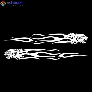 Xylonart độc đáo ngọn lửa hổ totem decal phản quang xe dán kiểu dáng xe miếng dán
