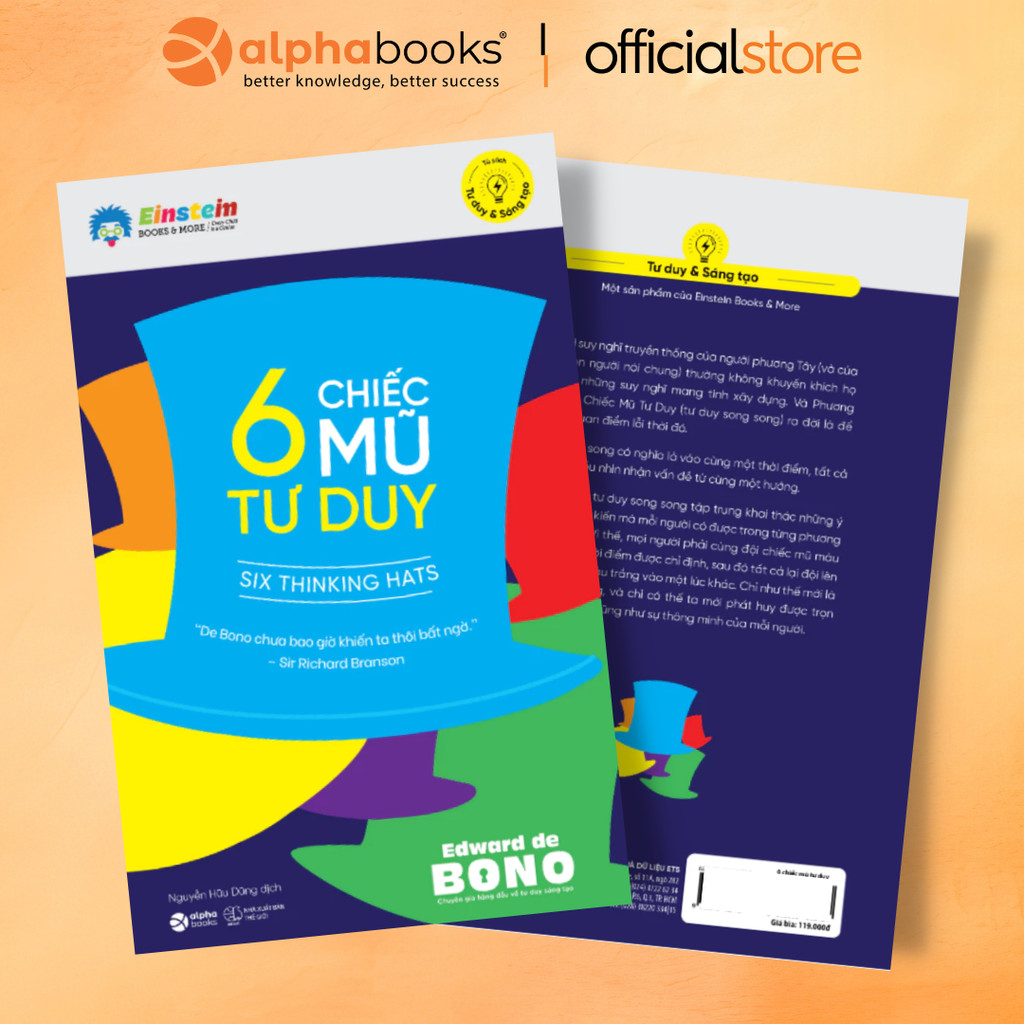 Sách - 6 Chiếc Mũ Tư Duy (Tái Bản Mới Nhất)