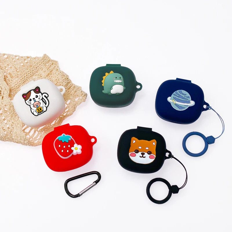 Ốp Lưng Hoạt Hình Cho 1MORE ComfoBuds Mini 10 / M10 Ốp Lưng Vòng Chống Rơi Bảo Vệ Tai Nghe Silicon H