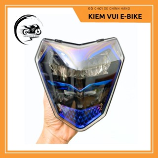 Đèn Zinpat Xmen 2 tầng màu titan cho xe điện Xmen (lắp mặt lạ bi cầu), sáng trắng Phụ Kiện Phụ Tùng