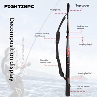 Dây đeo cần câu Dây đeo bảo vệ đai câu cá chép chống mài mòn, Dây đeo giữ dây buộc đàn hồi FIGHTINPC