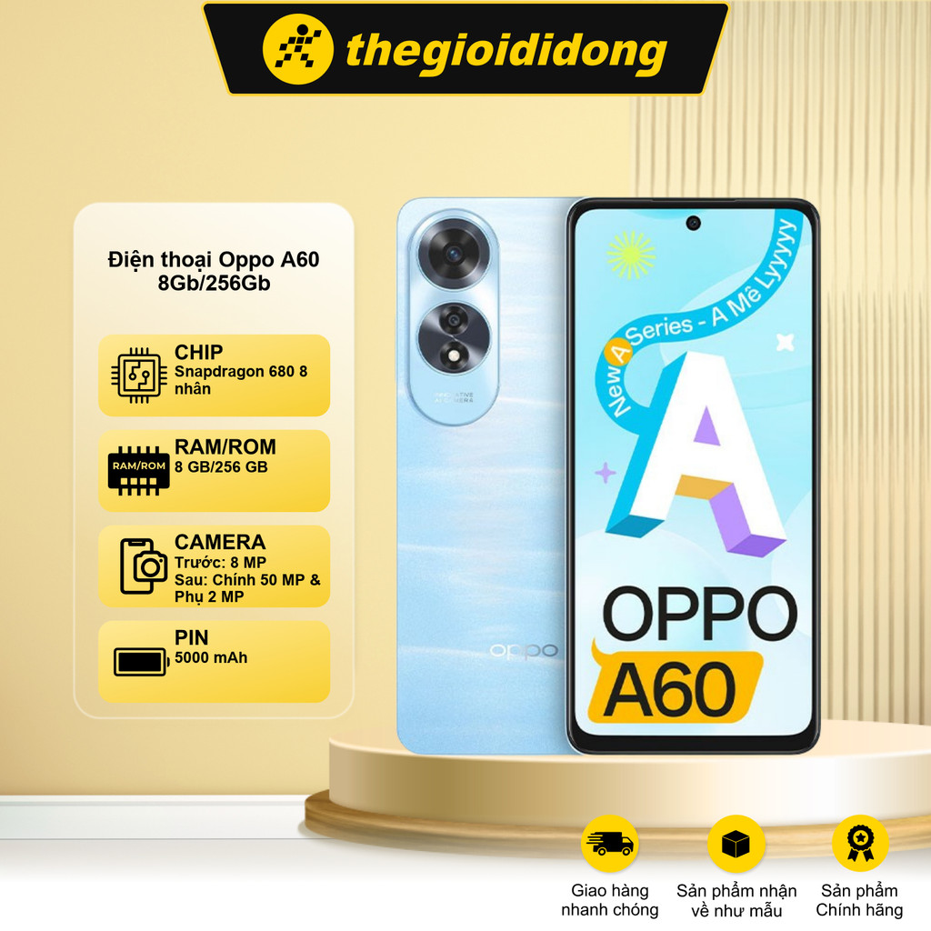 Điện thoại OPPO A60 8GB/256GB