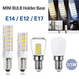 E12 E14 E17 Led 3W 5W Bóng Đèn Ngô AC 85-265V SMD 2835 Bóng Đèn Led Cho Tủ Lạnh Máy May Phạm Vi Hood