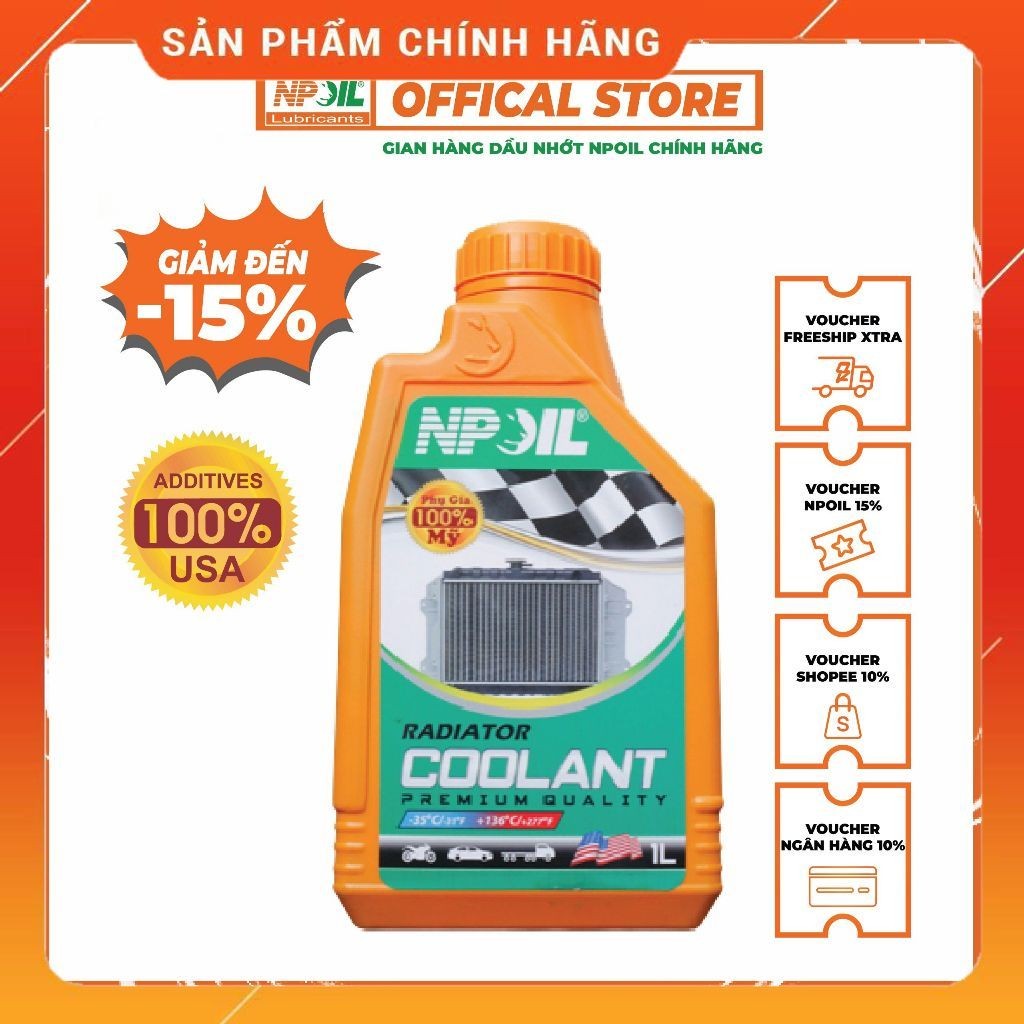 Nước làm mát động cơ NP COOLANT chai 1L