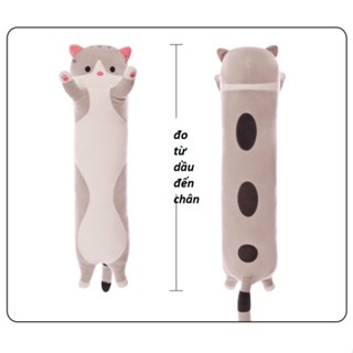 Gối Ôm Gấu Bông Mèo Dài Đốm Siêu Mịn có thiết kế ngộ nghĩnh