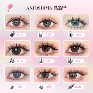 ANJOSIRMA DIY Mi giả tách sợi siêu mảnh và tự nhiên , đẹp và lông mi có thể sử dụng lại,10mm-14mm