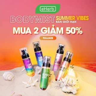 [MUA 2 GIẢM 50%] Bodymist Nước Hoa Nam Nữ EHERB - Xịt Thơm Body Nam Unisex BODYMISS Đi Học, Hẹn Hò