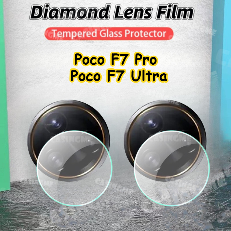 Dành Cho Poco F7 Pro F7 Ultra 5G 2025 3D Bảo Vệ Ống Kính Máy Ảnh Cho Poco F7 Pro 5G Poco F7 Ultra 5G