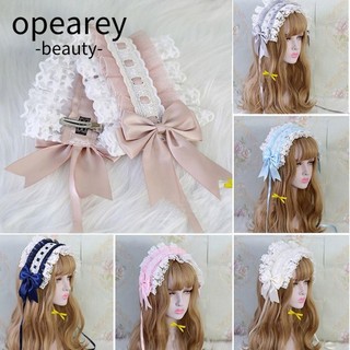 Opearey lolita xù băng đô nữ tóc barrettes cosplay mũ đội đầu băng đô quấn tóc có kẹp tóc