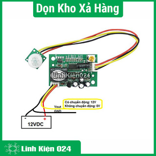 Module Điều Khiển Relay Bằng Cảm Biến Chuyển Động 12VDC