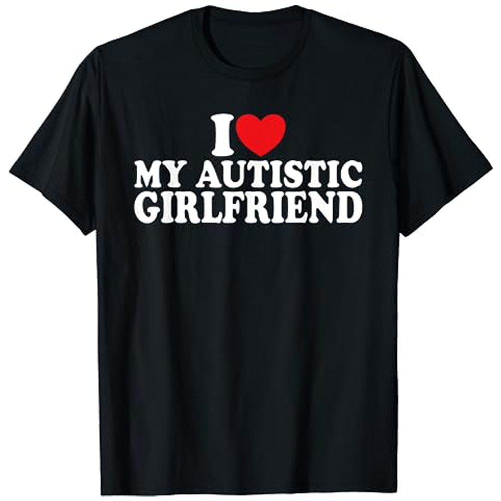 I Love My Autistic Friend I Heart My Autistic Friend Áo thun