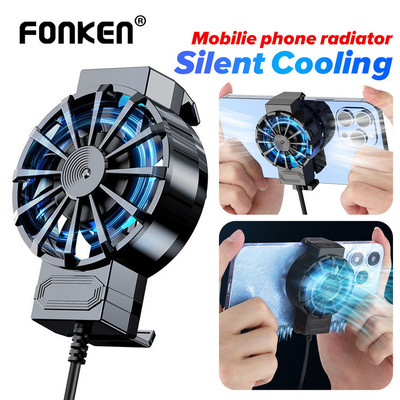 Fonken Universal Mini Điện Thoại Di Động Quạt Làm Mát Tản Nhiệt Turbo Hurricane Game Bán Dẫn Tản Nhiệt Tản Nhiệt Tản Nhiệt Cooler