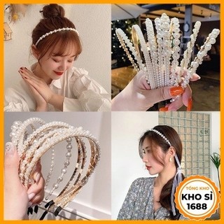 Bờm Tóc Ngọc Trai Giả Hàn Quốc Xược Tóc Băng Đô Cài Tóc E763