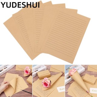 YUDESHUI 25 Tờ Giấy Rỗng Hoài Cổ Điển Phác Thảo Graffiti DIY Viết Giấy Kraft