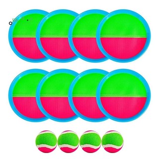 Toy Paddle Toss and Catch Ball Set Toss Paddle Ball Game, màu xanh