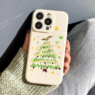 Ốp Lưng Silicon Màu Bảo Vệ Camera Merry Christmas - Mẫu B - E161