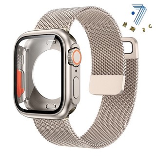  ốp bảo vệ +Dây đeo kim Thép không gỉ cho Apple Watch Series 11 10 9 8 7 SE3 49mm 42 46mm 44 45mm 