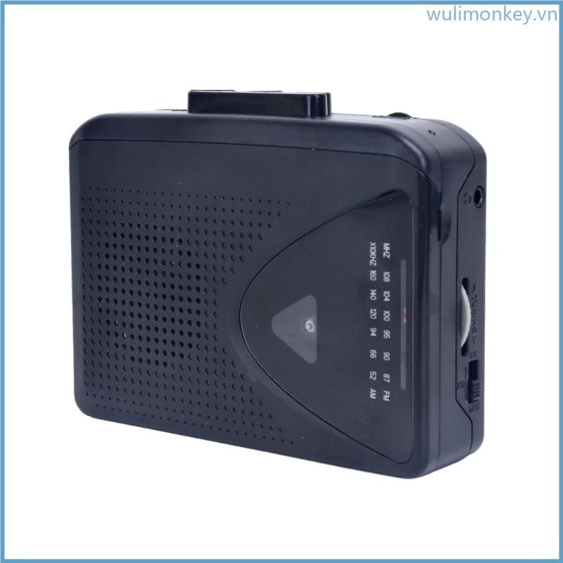Máy nghe nhạc Cassette di động WU Walkman AM FM Radio với 3 cổng tai nghe 5mm