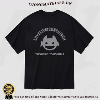 Áo thun Unisex Love Live! Sunshine!! Yoshiko Oversized 100% Cotton ngắn tay