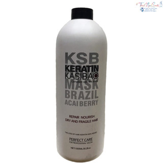 Hấp KERATIN KASIBAO KSB BRAZIL ACAI BERRY thủy phân phục hồi tóc hư tổn nặng 1000ml - TN
