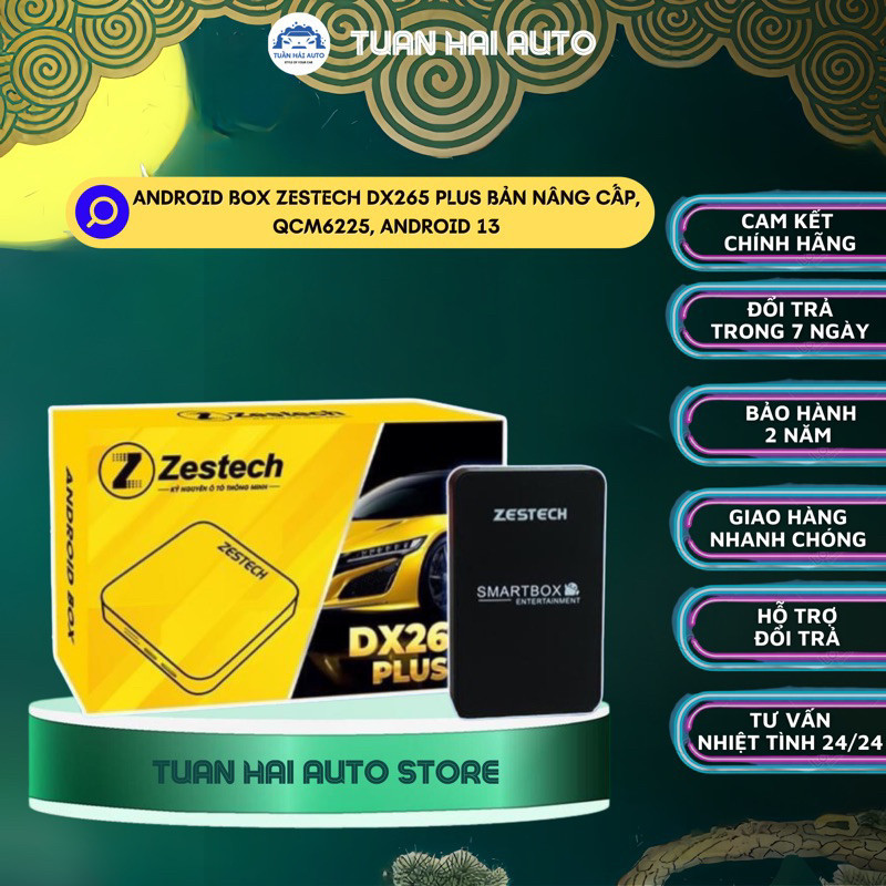 Android Box Zestech DX265 PLUS bản nâng cấp, QCM6225, Android 13