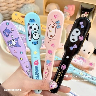 Anime Lược Hello Kitty Kawaii Có Thể Gập Lại Đệm Không Khí Lược Dễ Thương Sanrio Kuromi Cinnamoroll Búp Bê Cô Gái Trái Tim Di Động Lược Quà Tặng Cô Gái