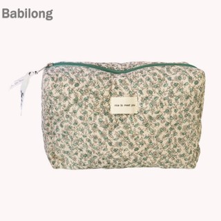  Túi đựng mỹ phẩm Hàn Quốc In hoa Túi xách trang điểm Ví dung tích lớn