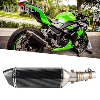 Motorlife hệ thống xả midpipe slipon muffler với db killer phù hợp cho kawasaki ninja 250r 250 300 z250 z300 20082017