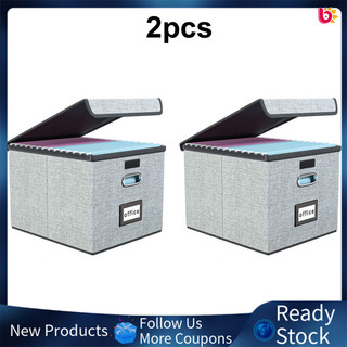 Nâng cấp Hộp sắp xếp tập tin di động có nắp đậy Hộp lưu trữ hồ sơ treo vải lanh có thể gập lại Hệ thống làm đầy tại nhà / văn phòng để lưu trữ tập tin và thư mục