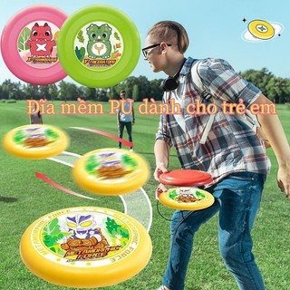 Ném Tay Đĩa Bay Vui Nhộn Đĩa Bay Trò Chơi Hoạt Hình Mềm Mại Cha Mẹ-Con Thể Thao Đĩa Bay Đồ Chơi Cho Trẻ Em Đĩa mềm PU dành cho trẻ em gelaidvn
