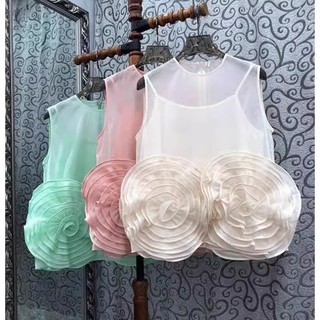 Áo sơ mi không tay cổ tròn ybtb 882