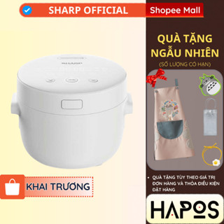 Nồi cơm điện Sharp 1.1L 790W Chính hãng [Hẹn giờ, mâm nhiệt 3D, 10 chức năng nấu] KS-COM110DV-WH - HAPOS MALL