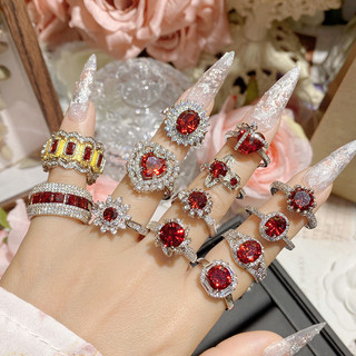 Nhẫn Ruby Nhẫn Nữ Trang Sức Thời Trang Nhiều Phong Cách